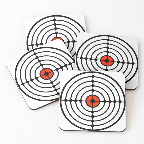 Item preview, Shooting target with Red Bullseye designed and sold by Smaragdas.