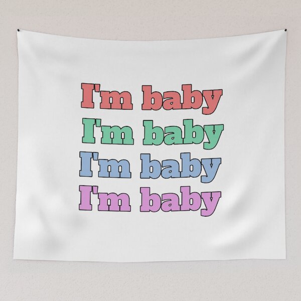 Item preview, "I'm baby" slang phrase designed and sold by morganmaterni.