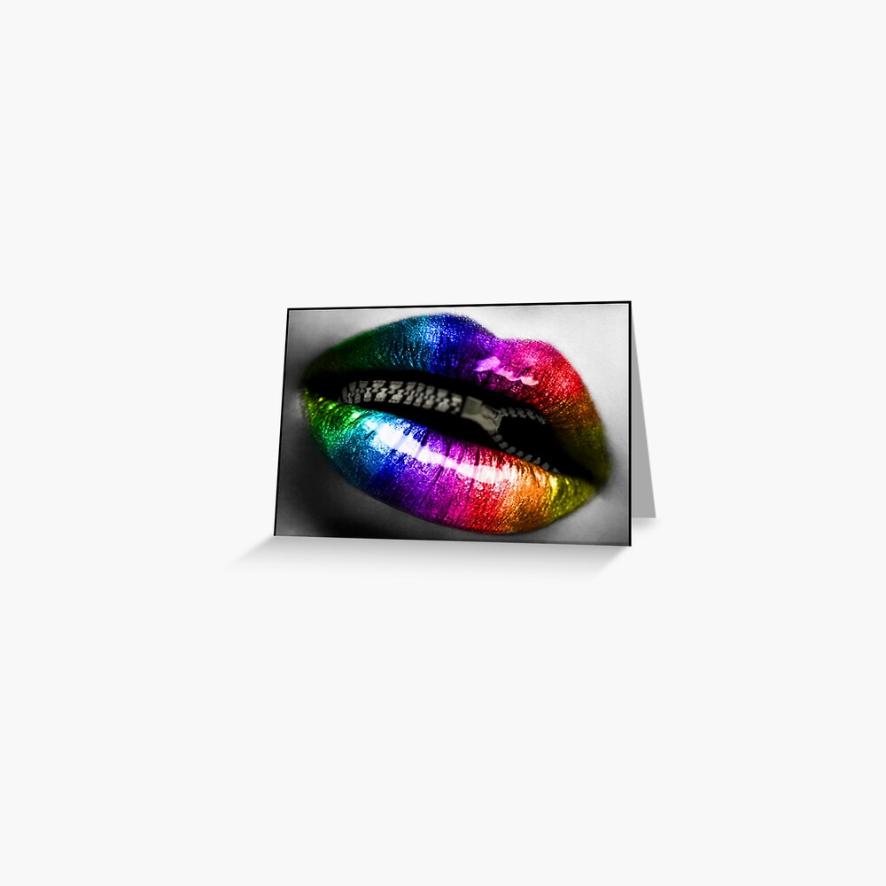 "Zips and Lips" Greeting Card