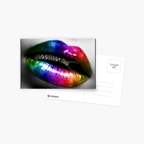 "Zips and Lips" Postcard