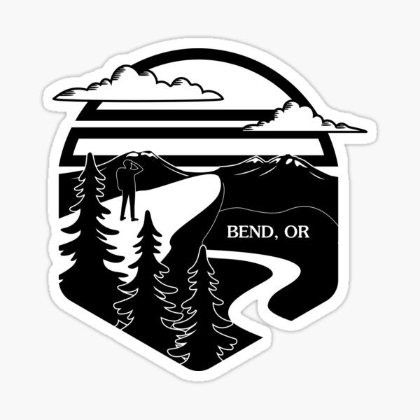 I ❤ Bend (Greyscale) Sticker