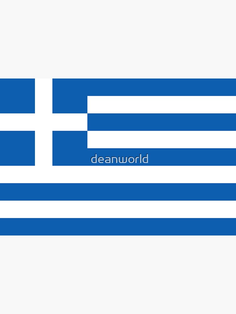 Greek National Flag T-Shirt - Greece Sticker by deanworld
