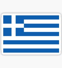 Greek National Flag T-Shirt - Greece Sticker Sticker