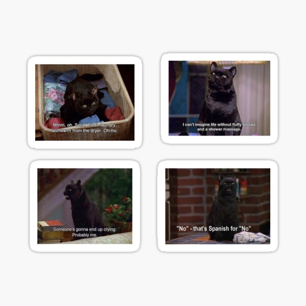 Item preview, Salem is lazy - sticker pack designed and sold by Cool Gal, Cool Cats.