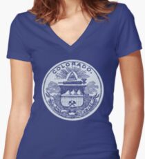 Colorado (Dark Tees) Women's Fitted V-Neck T-Shirt