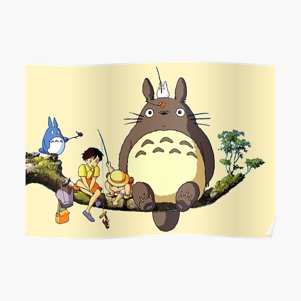 My Neighbour Totoro Tree Branch scene Poster