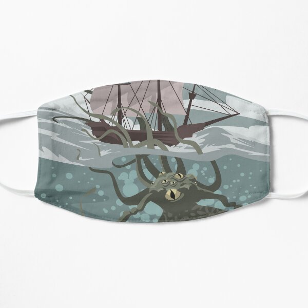kraken eating a ship Mask