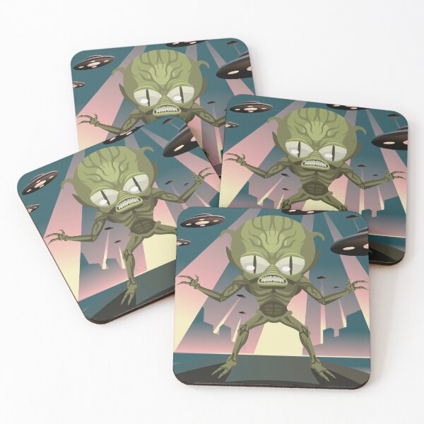 Item preview, alien space invader on earth designed and sold by matintheworld ( delcarmat ).