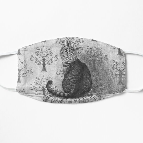 Cheshire Cat Art Alice in Wonderland Art Fairy Tale Art Flat Mask