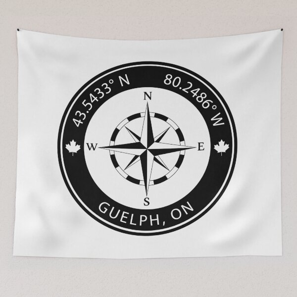 Item preview, Guelph, Ontario Geographical Coordinates designed and sold by TeeOhGraphics.