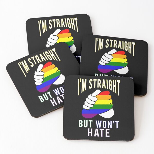 Item preview, "I’m Straight But Won’t Hate" Gay Pride Supportive designed and sold by Elvin Dantes.