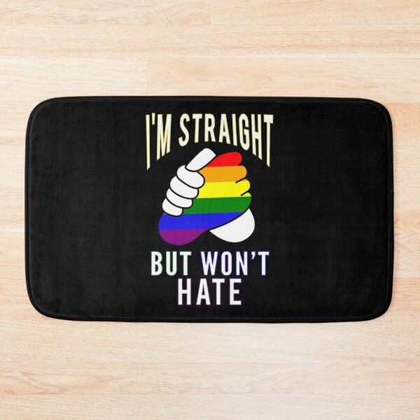 Item preview, "I’m Straight But Won’t Hate" Gay Pride Supportive designed and sold by Elvin Dantes.