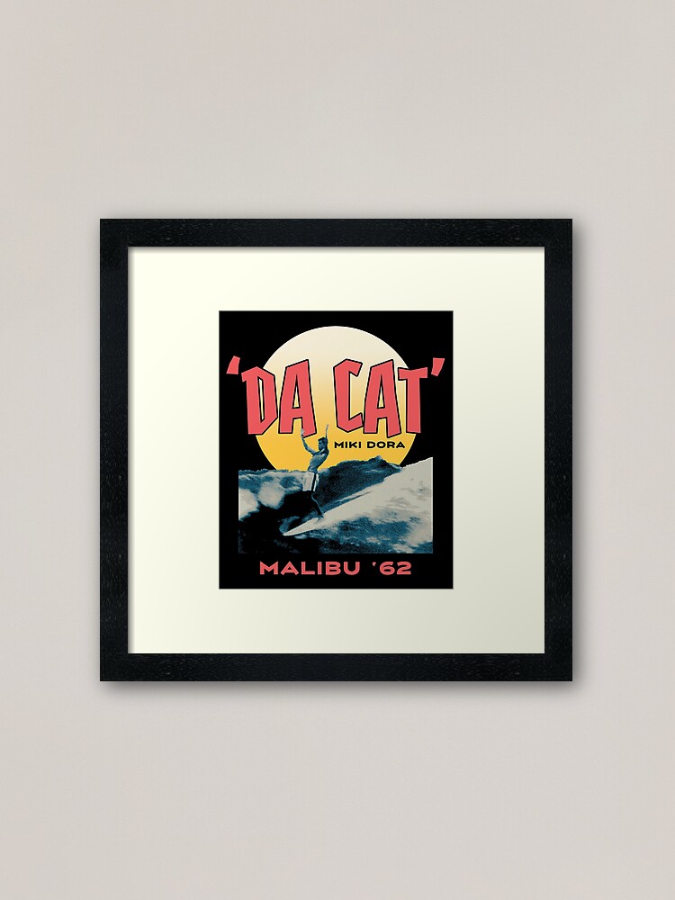 Thumbnail 2 of 7, Framed Art Print, 'Da Cat' Miki Dora designed and sold by timshawlstudio.