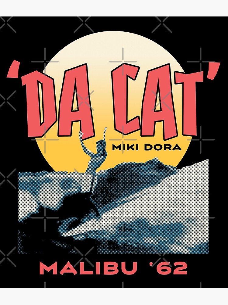 Thumbnail 7 of 7, Framed Art Print, 'Da Cat' Miki Dora designed and sold by timshawlstudio.