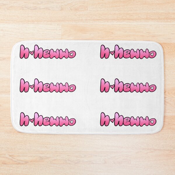 Item preview, "Hewwo" heart design designed and sold by pink-pink-pink.