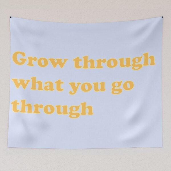Item preview, Grow Through What You Go Through Typography designed and sold by Freshfroot.