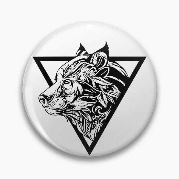 Artikelvorschau, Wolf Tattoo entworfen und verkauft von Zieno’s.