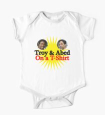 Troy and Abed on a T-Shirt One Piece - Short Sleeve