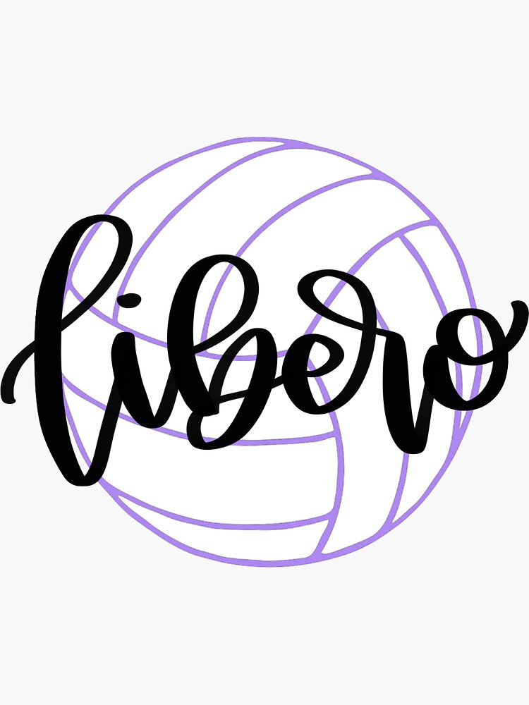 Volleyball Libero Sticker Sticker For Sale By Abbeyyebba Redbubble