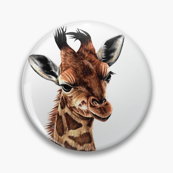 Item preview, Baby giraffe painting designed and sold by LorenDowding.