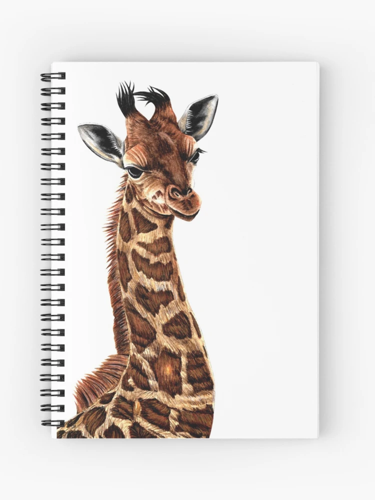 Outlets Sculpted giraffe and baby journal sketchbook