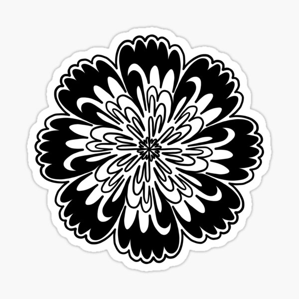 Mandala flor Pegatina