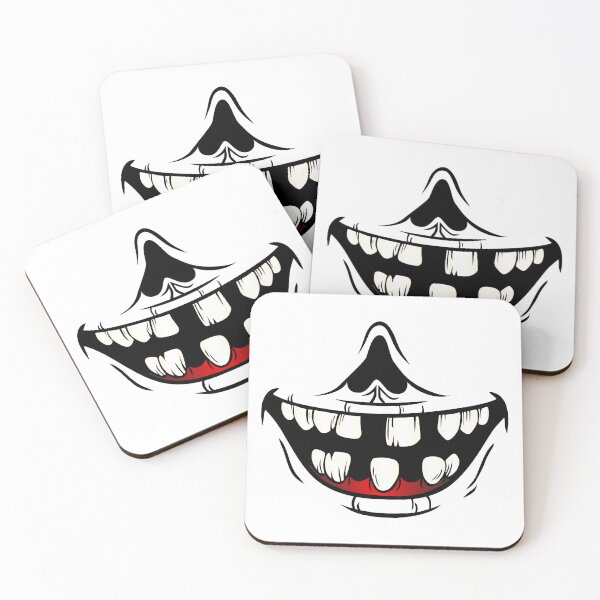 Item preview, Evil clown / Creepy clown or horror clown, clown horror smiley face. Clown mouth for hallowen. illustration designed and sold by Marcin Adrian.