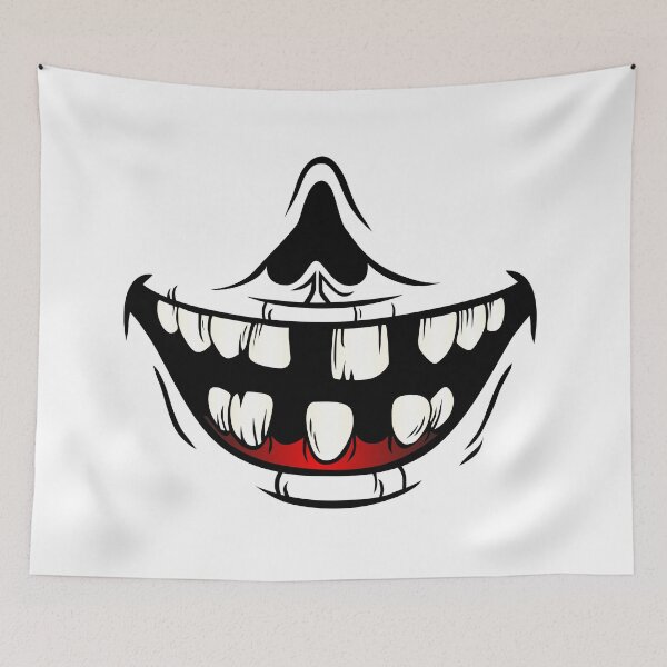 Item preview, Evil clown / Creepy clown or horror clown, clown horror smiley face. Clown mouth for hallowen. illustration designed and sold by Marcin Adrian.