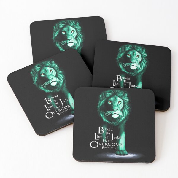 Item preview, Lion of Judah With Scripture (Emerald) designed and sold by IgniteWithin.