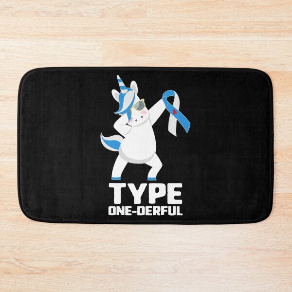 Item preview, Type One Derful Dabbing Unicorn Diabetes T1 Awareness White Blue Ribbon Cute Gift For Warriors designed and sold by Sifoustore.