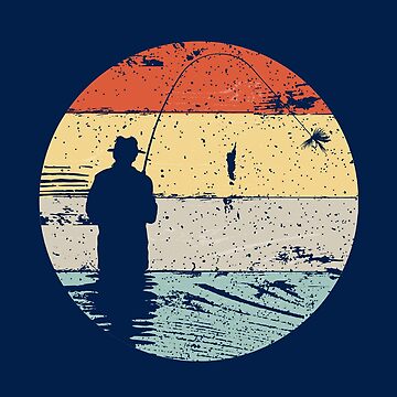 Fly Fishing Angler Vintage Retro Look Gift Premium T-Shirt for Sale by  Markus Ziegler