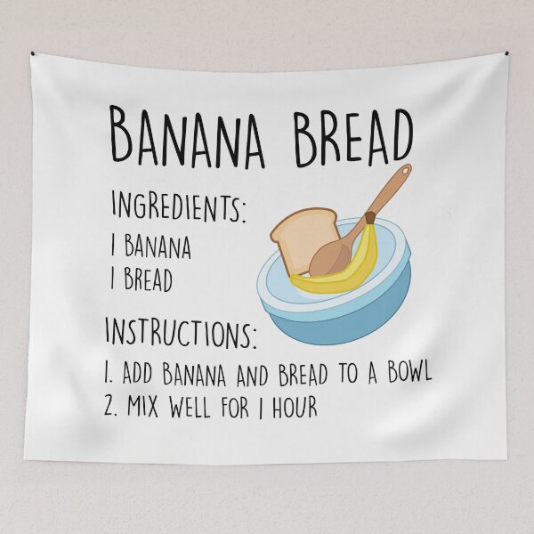 Item preview, Fake Banana Bread Recipe designed and sold by laughingplace55.