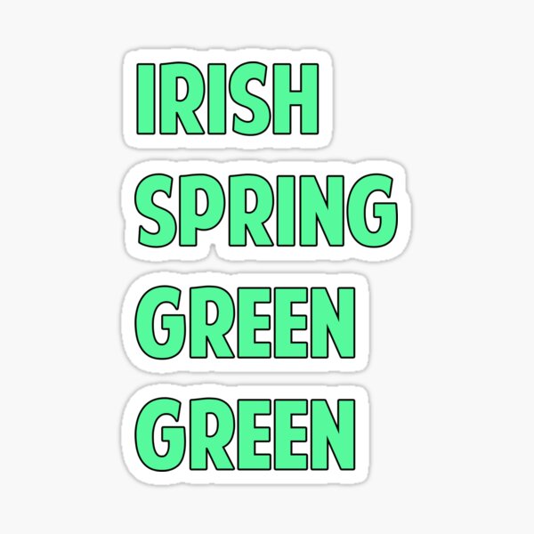 irish spring green green merch