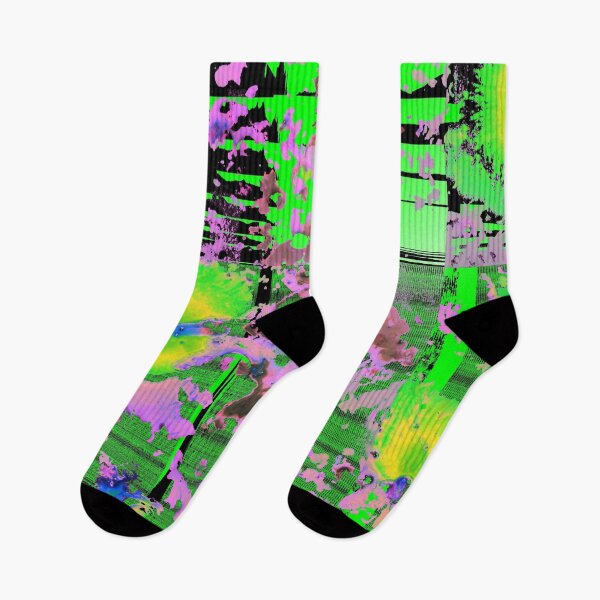 Item preview, glowing green color, abstract shapes, eccentric style designed and sold by artxphi.