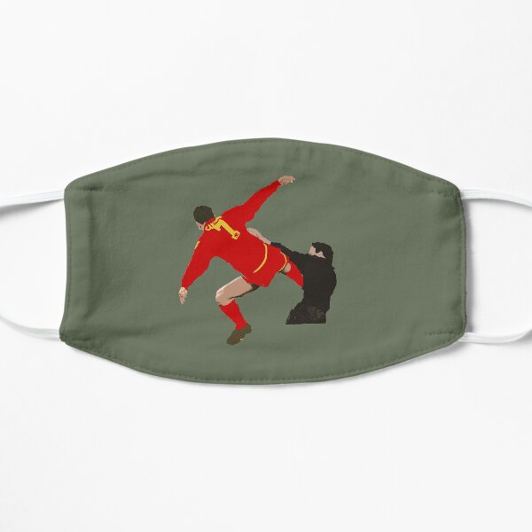 Eric Cantona Antifascist Kung Fu Kick Flat Mask