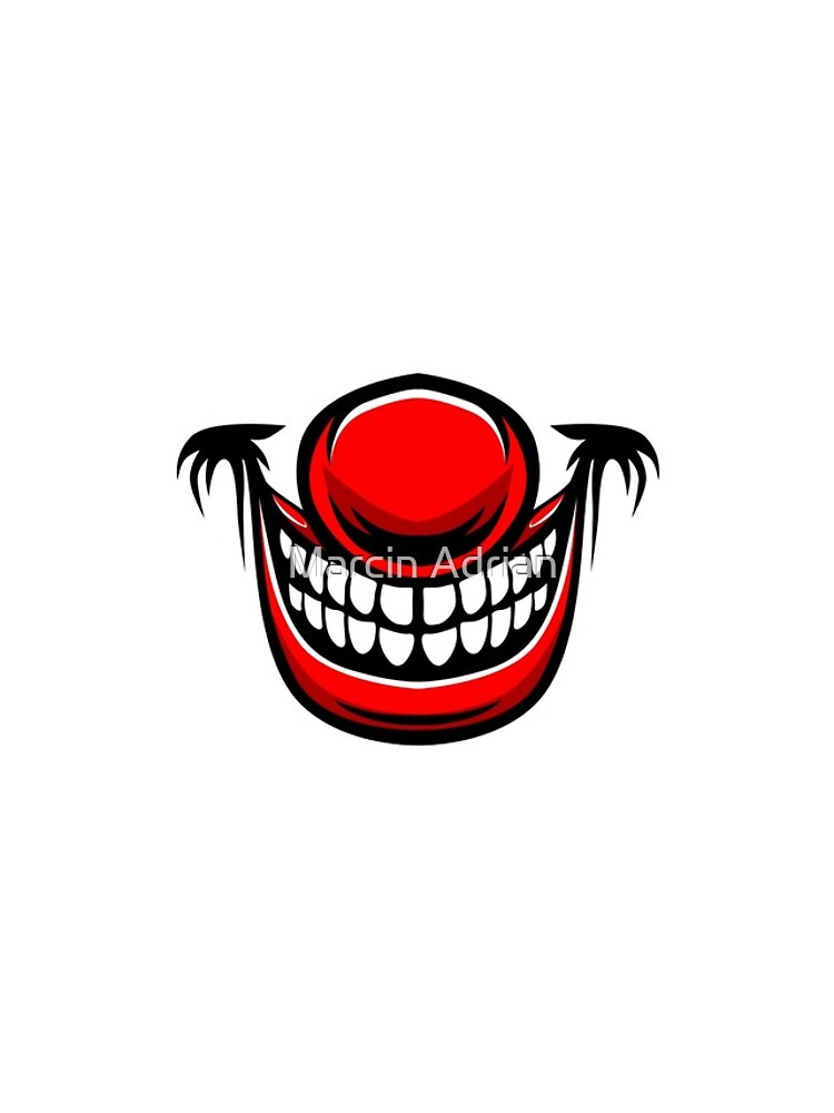 "Evil clown / Creepy clown or horror clown, clown horror smiley face