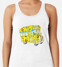 Camiseta de tirantes para mujer El autobús escolar mágico