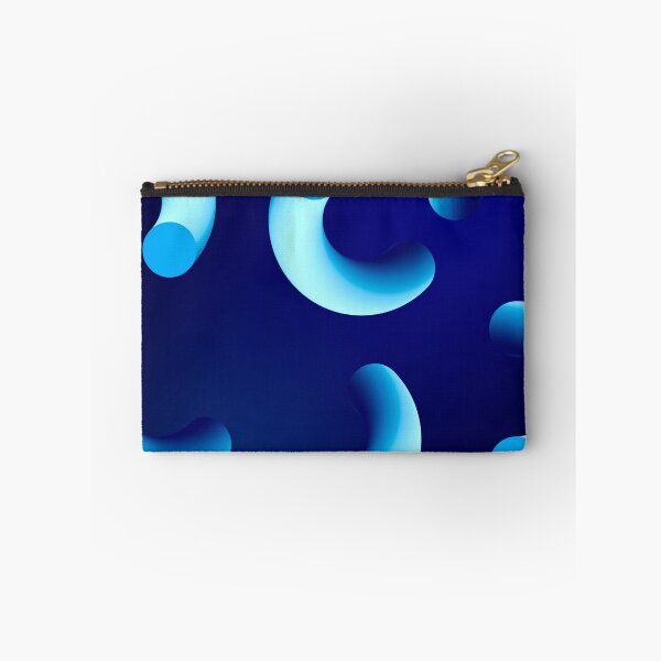 Item preview, Funky, blue curly swirling abstract pattern  designed and sold by yougalore.