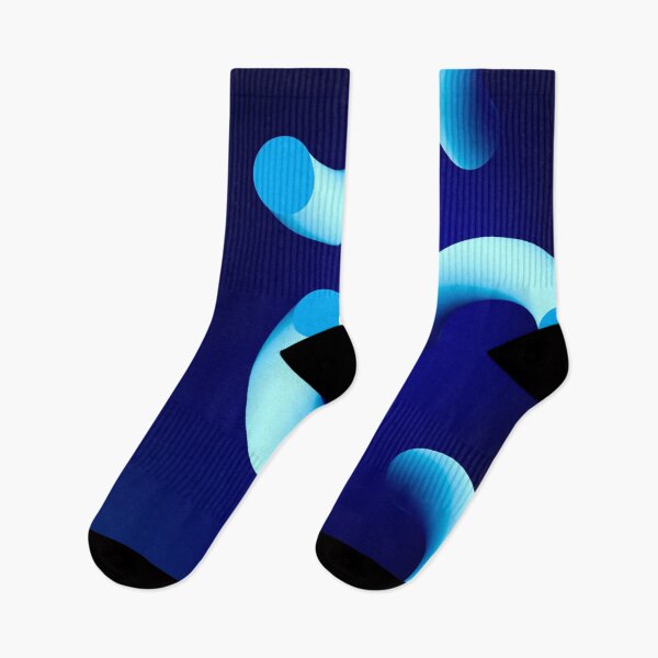 Item preview, Funky, blue curly swirling abstract pattern  designed and sold by yougalore.