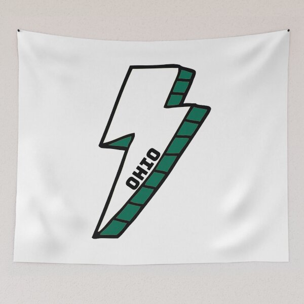 Item preview, Ohio University Lightning Bolt designed and sold by kkosmicki.