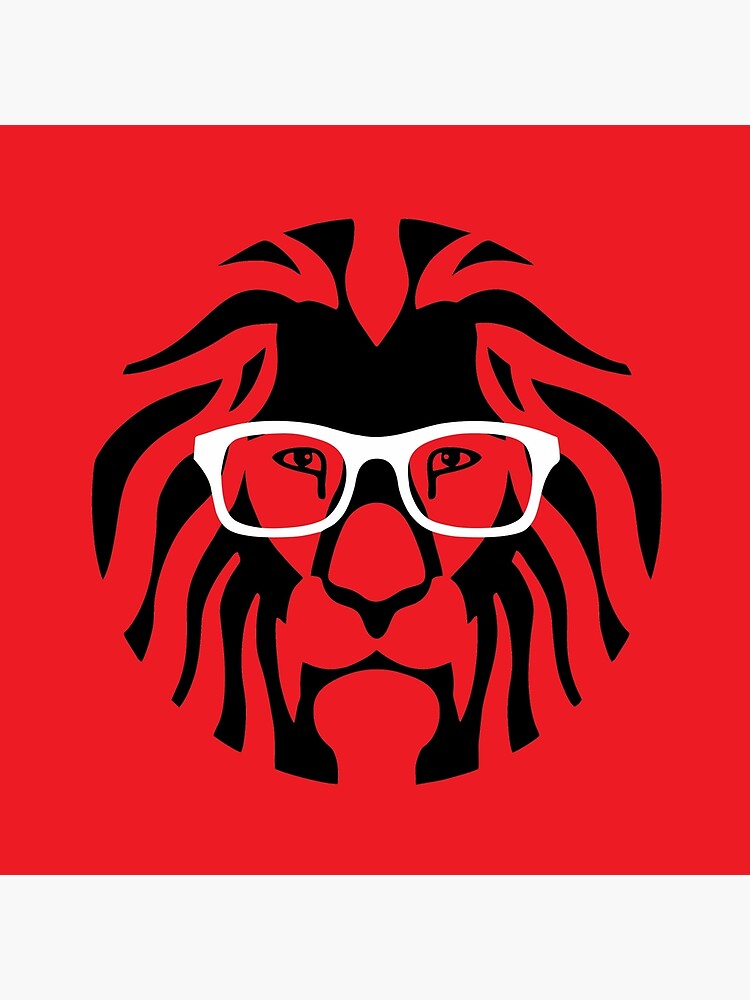 "lion with glasses" Throw Pillow for Sale by zieno07 Redbubble