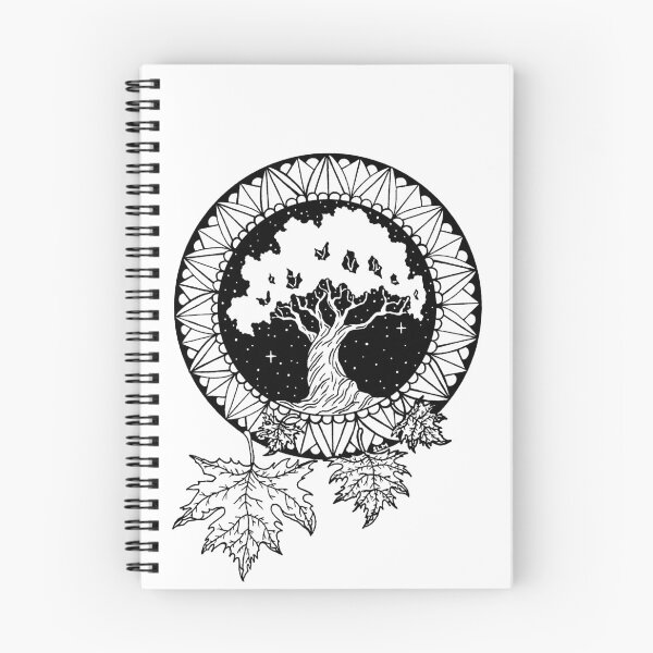 Item preview, Galaxy Tree Mandala with Falling Leaves  designed and sold by Shelly McClain.