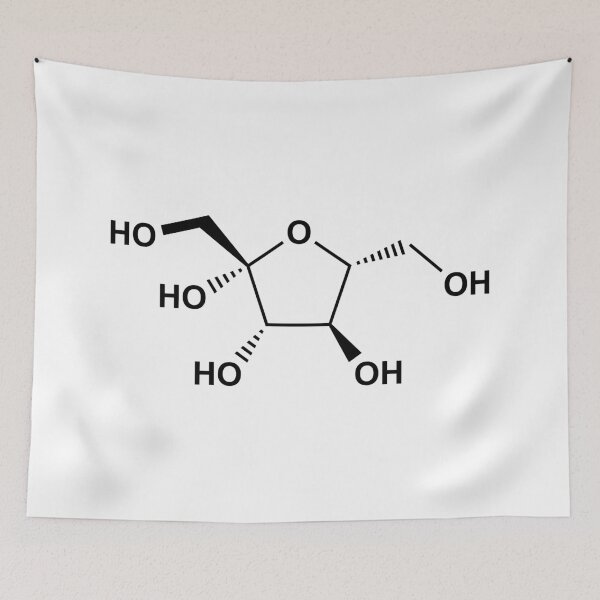 Item preview, Fructose (Sugar) Structural Formula designed and sold by GillyTheGhillie.
