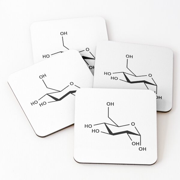 Item preview, Glucose (Sugar/Dextrose) Structural Formula designed and sold by GillyTheGhillie.