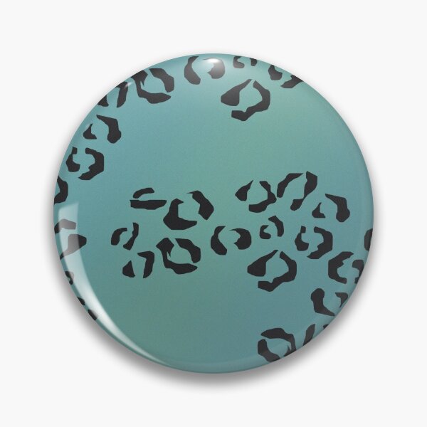 Item preview, aquamarine leopard print designed and sold by frauenbrauen.