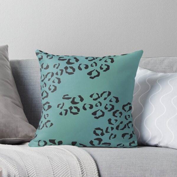 Item preview, aquamarine leopard print designed and sold by frauenbrauen.