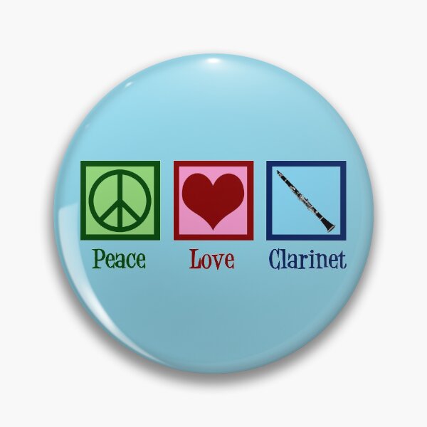 Item preview, Peace Love Clarinets designed and sold by Epic Love Designs.