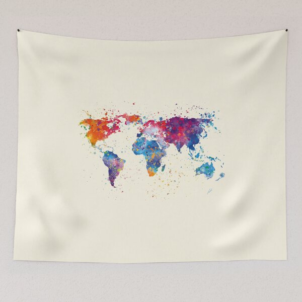 Item preview, Watercolor Continents by Vart designed and sold by vartstudio.