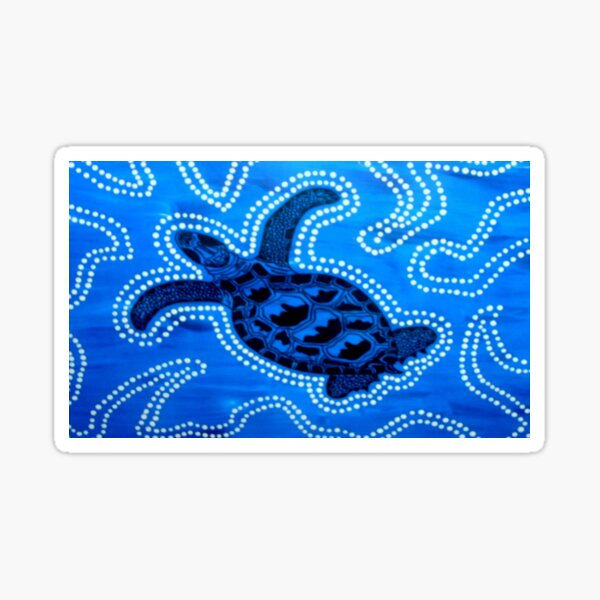 Aboriginal Art - Tortoise Sticker