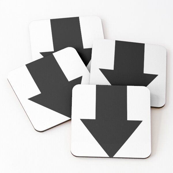 Item preview, down here black arrow on white designed and sold by frauenbrauen.